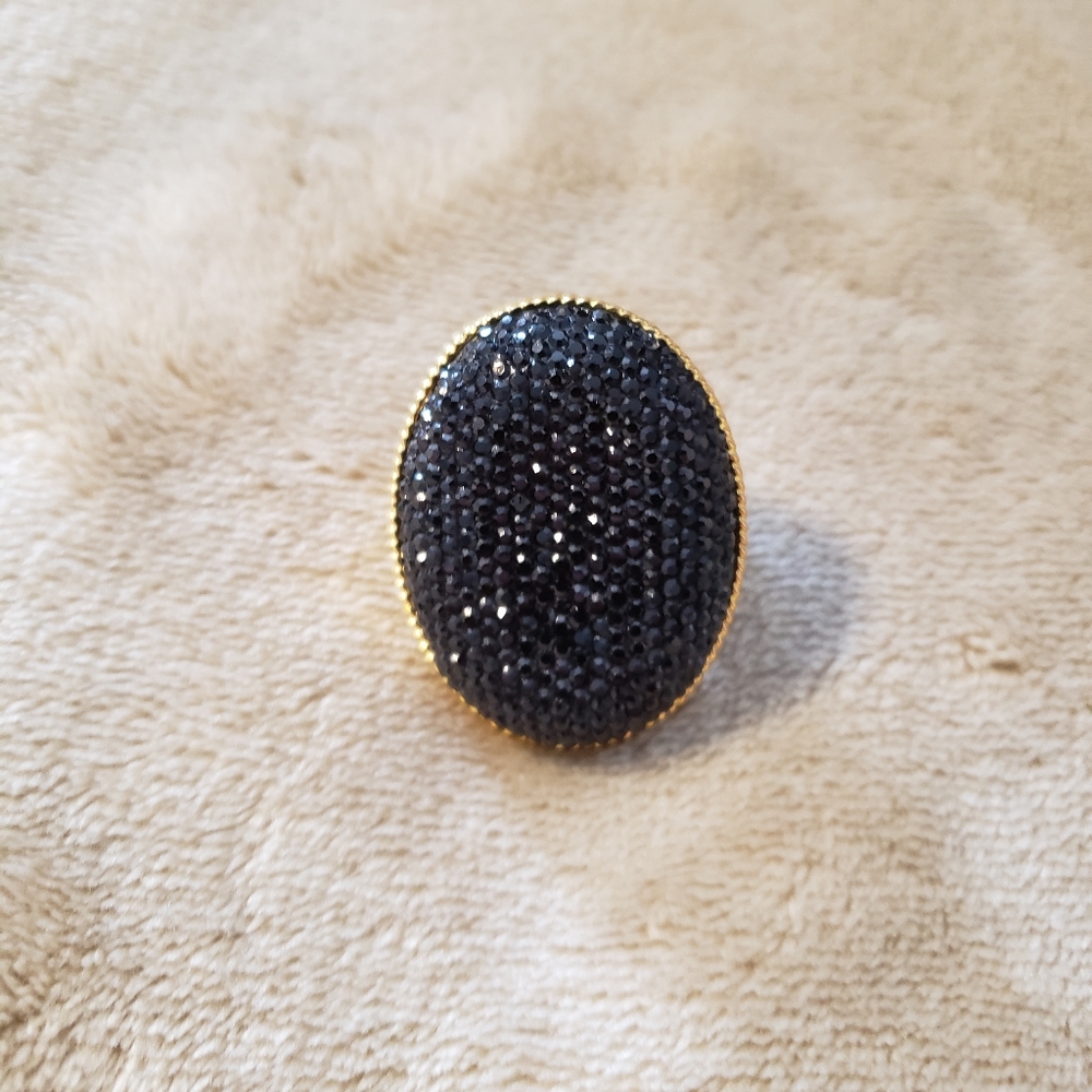 Free with purchase - black and gold ring